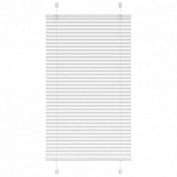 vidaXL Plisovaná roleta bílá 70x150 cm Šířka látky 69,4 cm Polyester