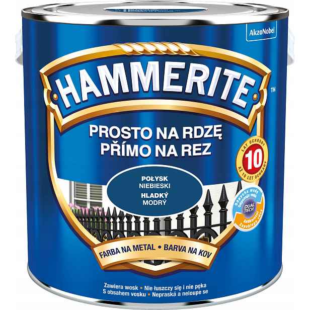 Hammerite Barva Na Rez 2,5L Modrý Lesk