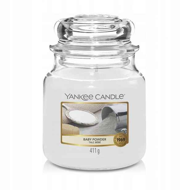 Baby Powder Yankee Candle střední vonná svíčka