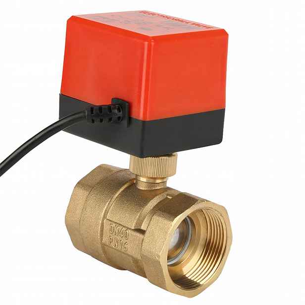 Kulový Kohout Vody DN40 G1-1/2" 24V S Automatickým Pohonem