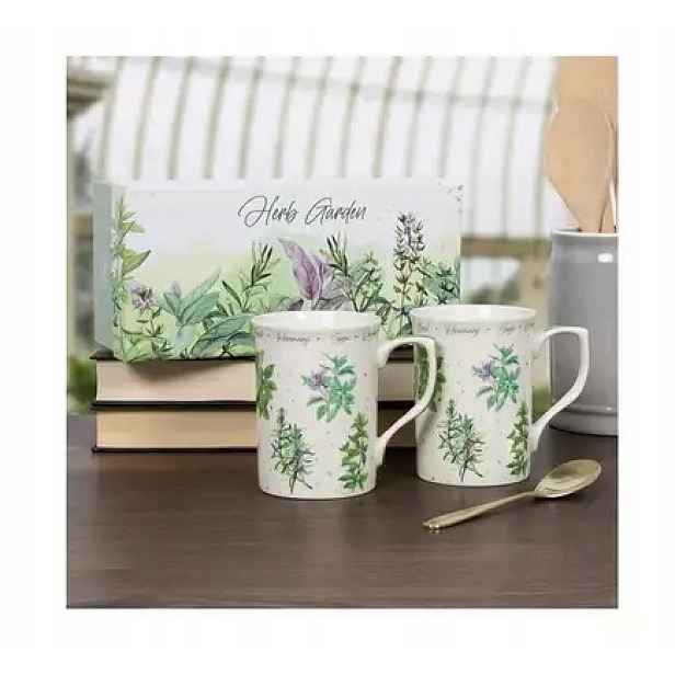 Porcelánové Šálky Herb Garden Bylinný Zahradní hrnek x 2 ks