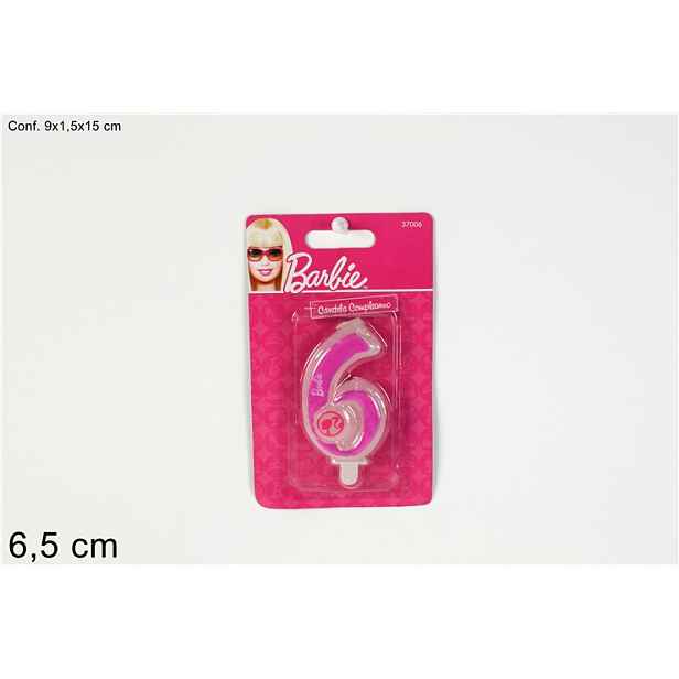 PROHOME - Svíčka dortová 6 Barbie