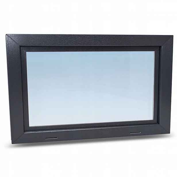 Pvc Okno 90x50 Hospodářské Piwnické Garážové Eko Výklopné 900x500 Antracit