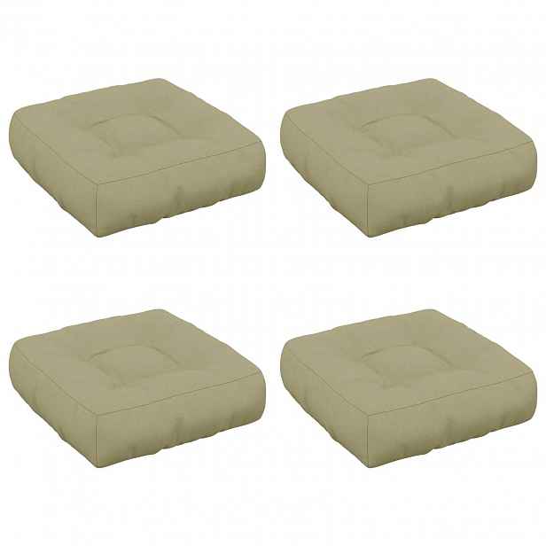 vidaXL Polstry ve 4 kusech VIANEN 4 pcs 100% polyester Světlá zelená