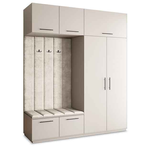 MASSENO MODERNÍ PŘEDSÍŇOVÁ SKŘÍŇ REMA, 200/240/60 cm, kašmírová