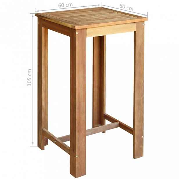 Barový stůl hnědá 60x60 cm