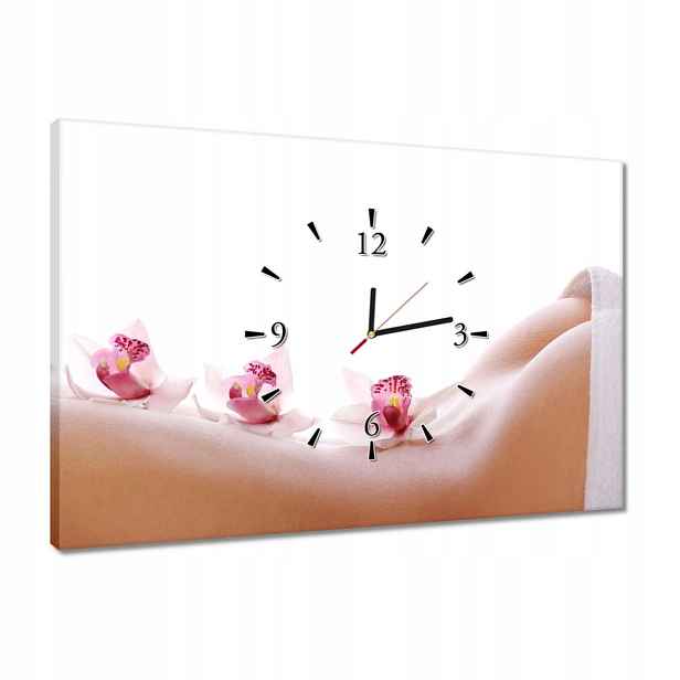 Hodiny 60x40 Relax ve Spa Orchideje