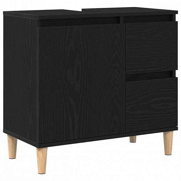 vidaXL Koupelnová skříň Černý dub 65 x 33 x 60 cm Kompozitní dřevo