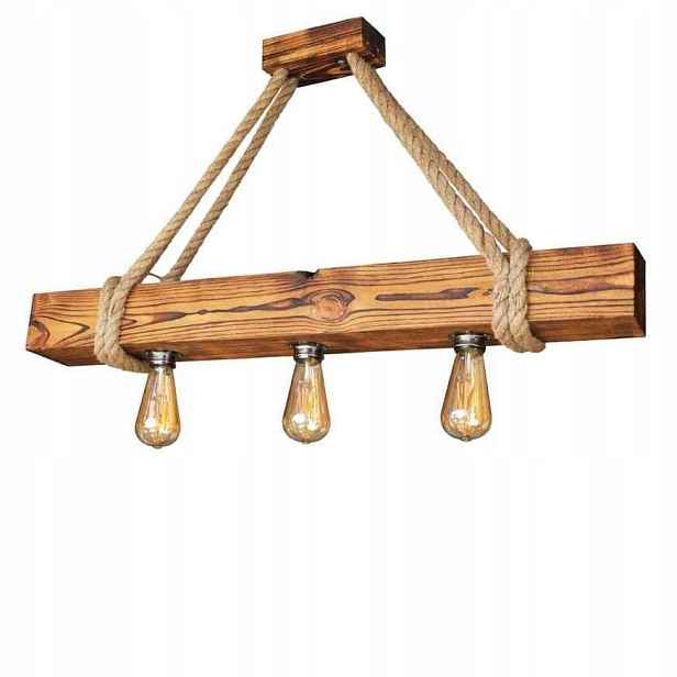 Dřevěná závěsná lampa OldBeam3 Dub olejovaný