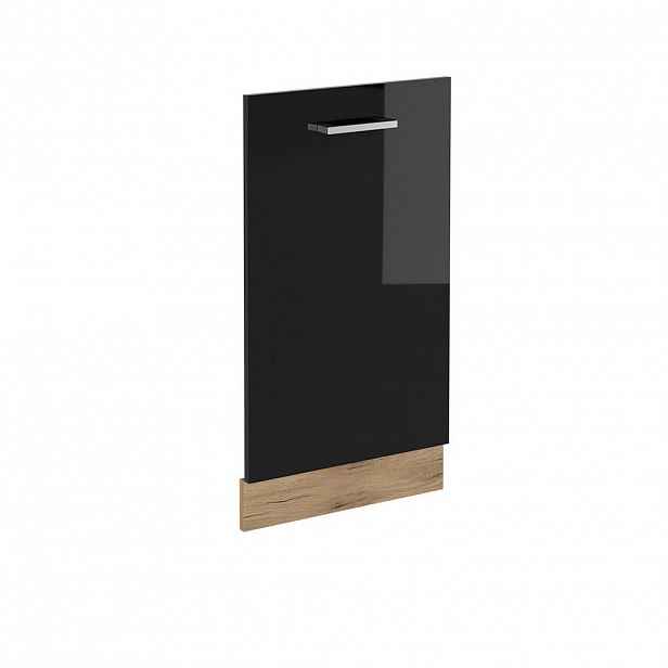 Vicco ČELNÍ PANEL MYČKY R-Line Černý vysoký lesk 45 cm bez pracovní desky
