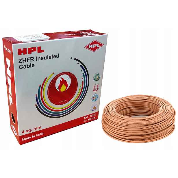 Kabel bezhalogenový 1x4 hnědý 100 m