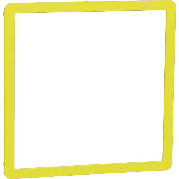 Rámeček dekorativní Schneider Electric Unica Nová Studio Outline jednonásobný yellow