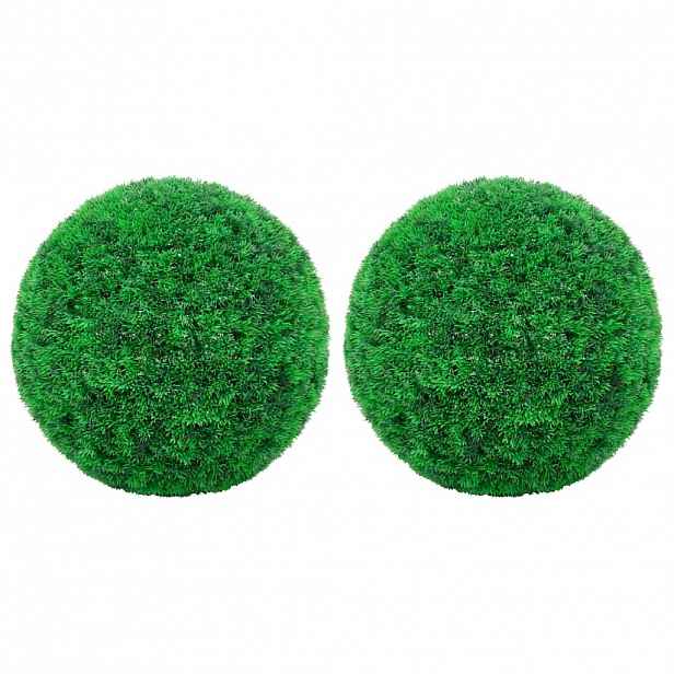 vidaXL Umělé buxus koule 2 ks 27 cm