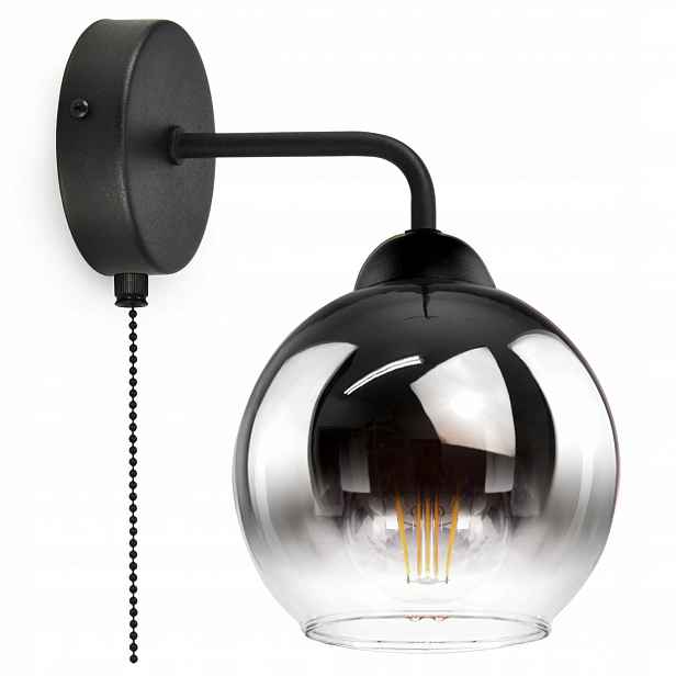 Nástěnná lampa Kula Grafit Transparentní Led