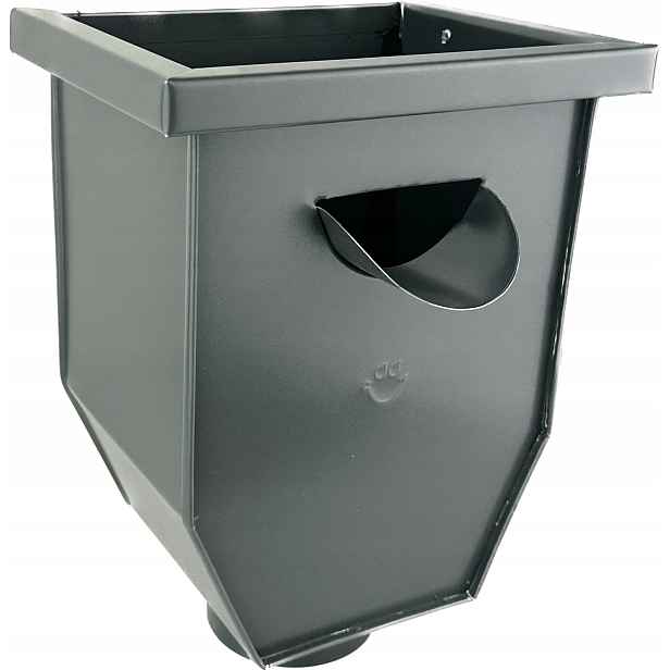 Odtokový koš pro trubky 100 mm Galeco Ocel Polomat grafit Ral