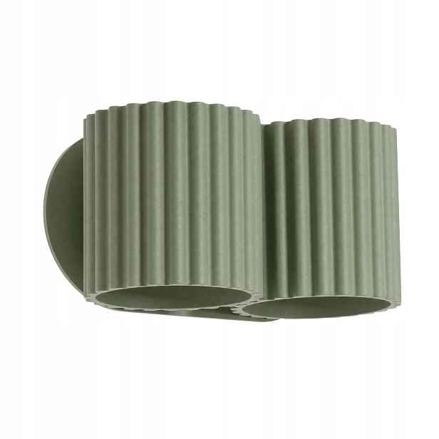 Sollux Lighting nástěnná lampa Aura olivová rýhovaná 2xG9 8W