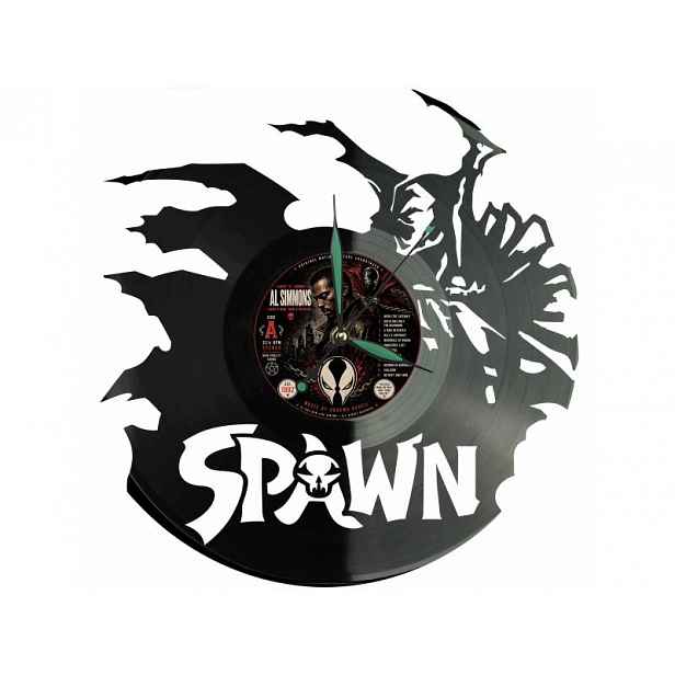 Spawn Dárek Originální dekorace do domu Hodiny z vinylové desky