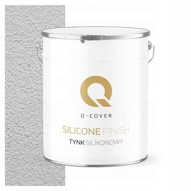 Strukturovaná fasádní omítka 1.0 mm Bílá zlomená do šedé barvy 7 kg Hydrofobní
