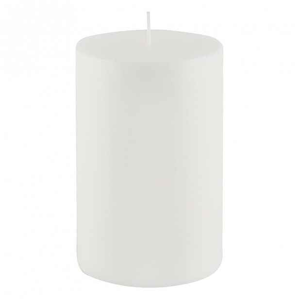 Bílá svíčka Ego Dekor Cylinder Pure, doba hoření 83 h