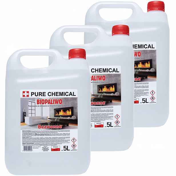Bioetanol Palivo Do Biokrbu Bez Zápachu 15 l (3x5 l)