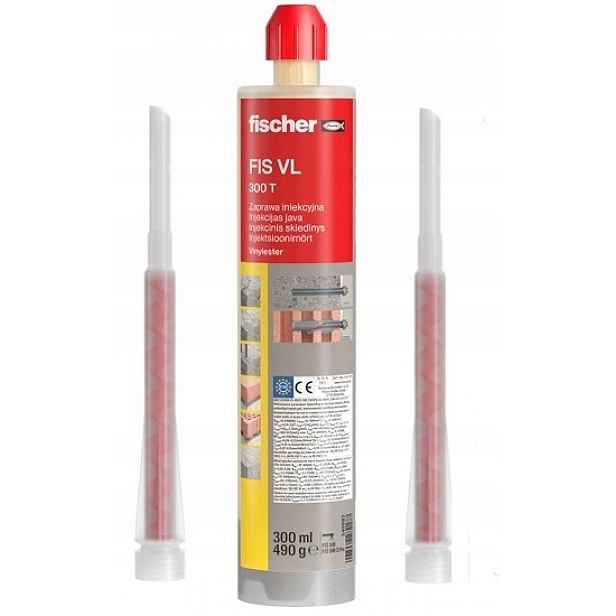 Fischer Chemická Kotva Zapravovací Pryskyřice Fis VL 300 T 300 ml 12 Ks