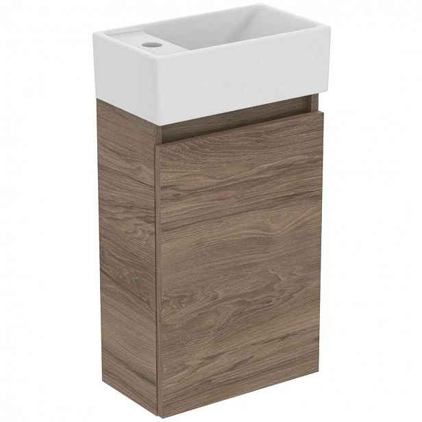 Ideal Standard Eurovit+ - Skříňka s umývátkem, 55x35x20 cm, 1 dvířka, ořech R0570Y9