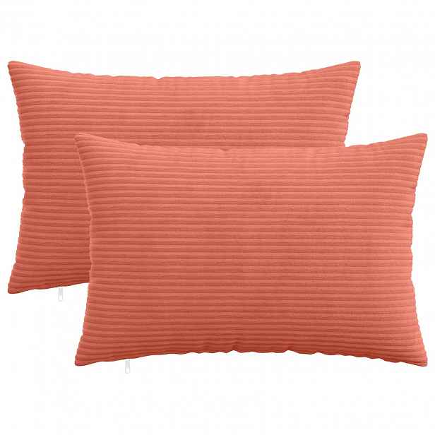 vidaXL Povlak na polštář 2 pcs HEERLEN Červená oranžová 40 x 60 cm