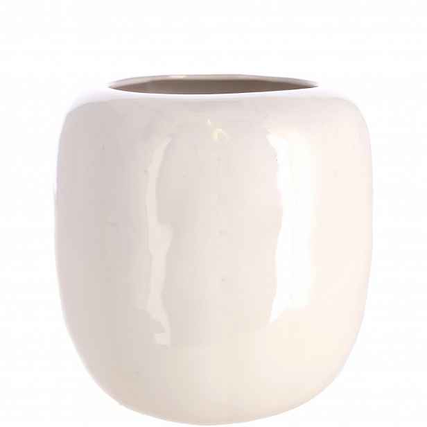 Bílá porcelánová váza VEGA