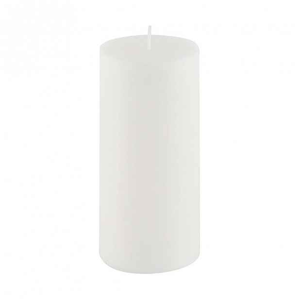 Bílá svíčka Ego Dekor Cylinder Pure, doba hoření 50 h
