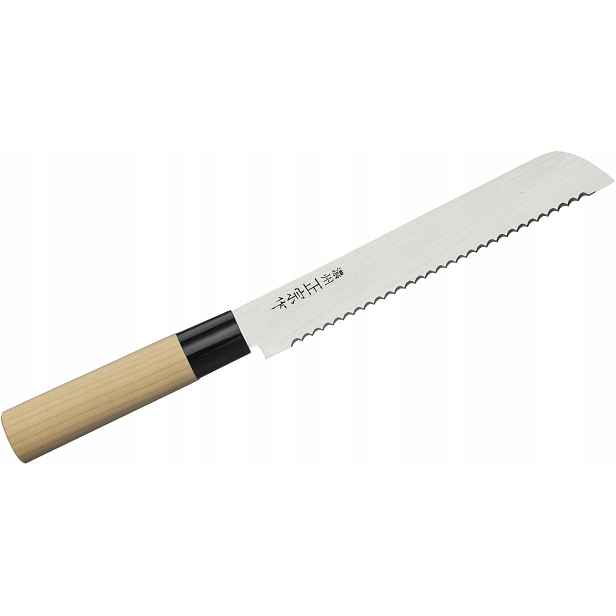 Nůž na pečivo Satake Megumi 20 cm zoubkovaný ocel 420J2 dřevo