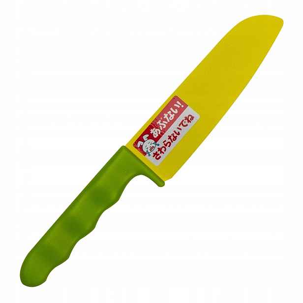 Nůž pro děti Satake Groszek 11,5 cm, zelený, Japonsko