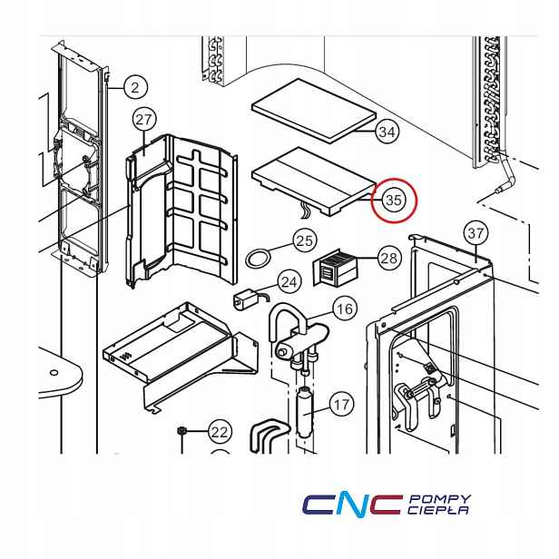 Panasonic ACXA73C72840R ovládací deska Pcb klimatizátoru Cu Z42XKE