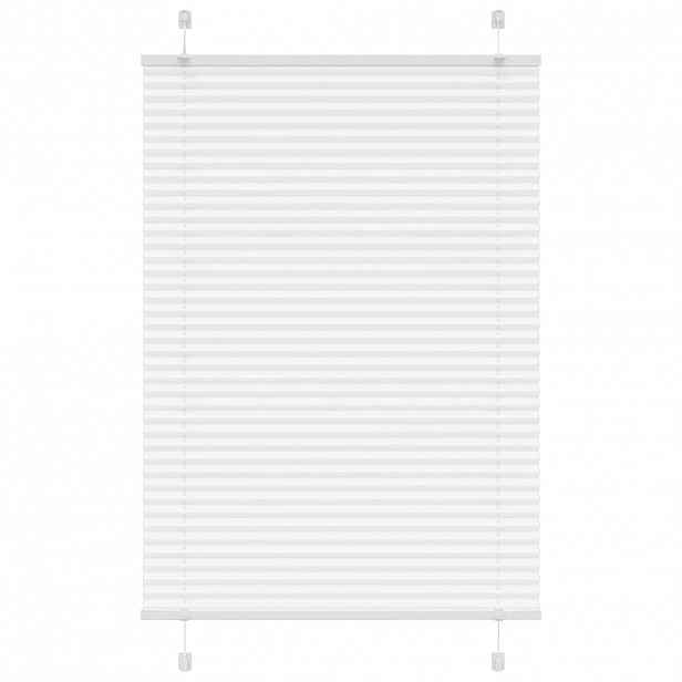 vidaXL Plisovaná roleta bílá 95x150 cm Šířka látky 94,4 cm Polyester