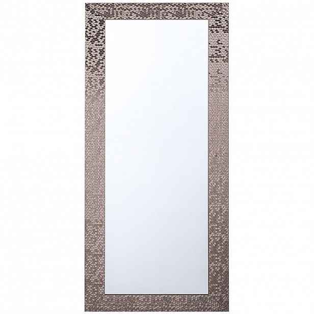 Beliani NÁSTĚNNÉ ZRCADLO hnědé obdélníkové 50/130 cm Marans