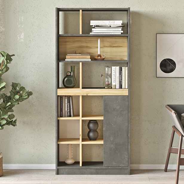Knihovna Houseland Rory dub Wotan/beton