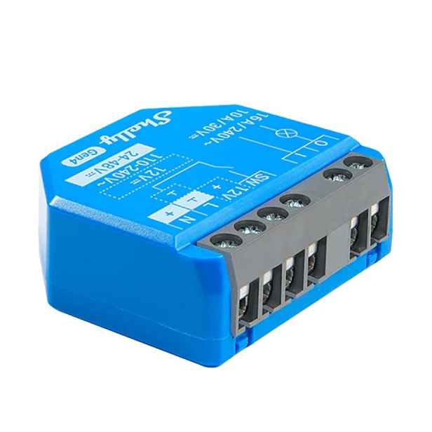 Shelly 1 Gen4 Inteligentní relé Wi-Fi, Zigbee, Bluetooth, Matter 16A