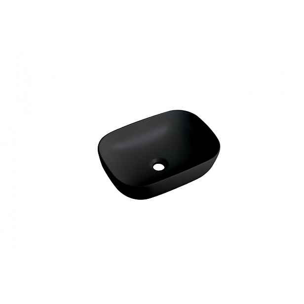 Umyvadlo na desku Swiss Aqua Technologies Infinitio 45,5x32,5 cm černá mat bez přepadu SATINF4532BKM