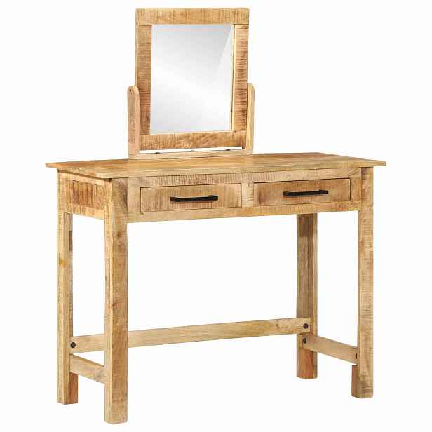 vidaXL Kosmetický stůl Hnědá 100 x 40 x 120 cm Masivní mangové dřevo