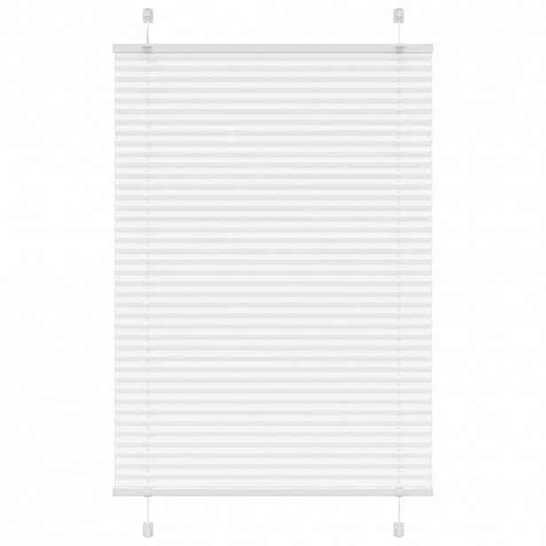 vidaXL Plisovaná roleta bílá 100x150cm Šířka látky 99,4cm Polyester