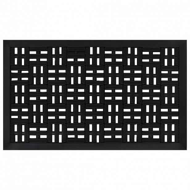 vidaXL Rohožka před dveře obdélníková 45 x 75 cm guma