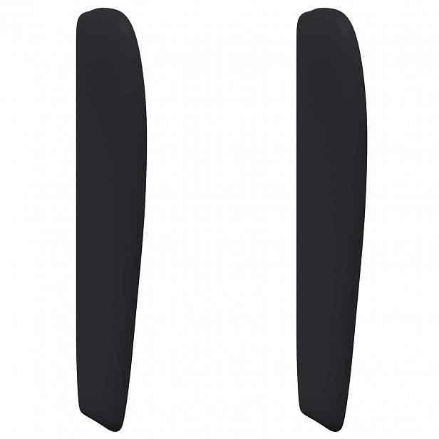 vidaXL Uši čela postele Černá 80 x 23 x 6 cm PVC