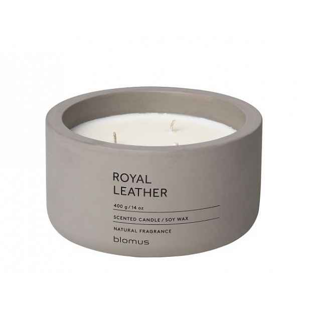 Vonná svíčka Royal Leather - kulatá