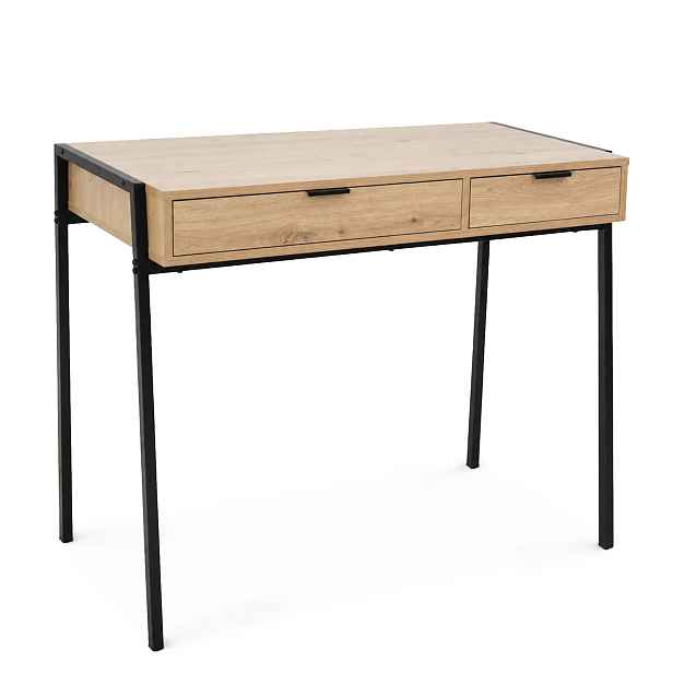 Ak furniture Psací stůl Zentia 100 cm černý/dub Artisan