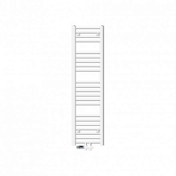 LuxeBath KOUPELNOVÝ radiátor Sahara 300 x 1400 mm, bílý, rovný, s průchozím ventilem