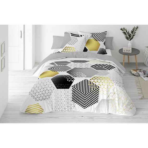 Povlečení Saténová Bavlna Prestige 220x200 Geometrický vzor