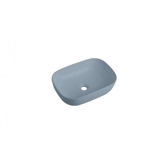 Umyvadlo na desku Swiss Aqua Technologies Infinitio 45,5x32,5 cm tmavě modrá mat bez přepadu SATINF4532DBLM