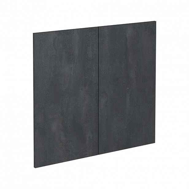 Vicco KUCHYŇSKÁ DVÍŘKA R-Line Černý beton 79.2 x 71.3 cm nábytková čela pro skříňku pod dřez