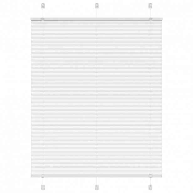 vidaXL Plisovaná roleta bílá 105x150cm Šířka látky 104,4cm Polyester