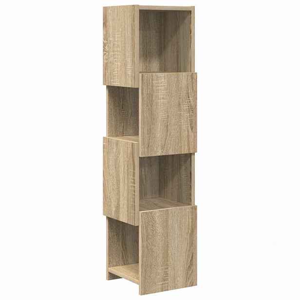 vidaXL Rohová skříňka 25,5x25x102cm Kompozitní dřevo Sonoma dub
