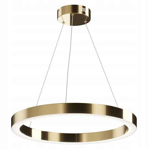 Závěsná mosazná lampa s kroužkem 60 cm Led 4000K do obývacího pokoje ložnice Maytoni